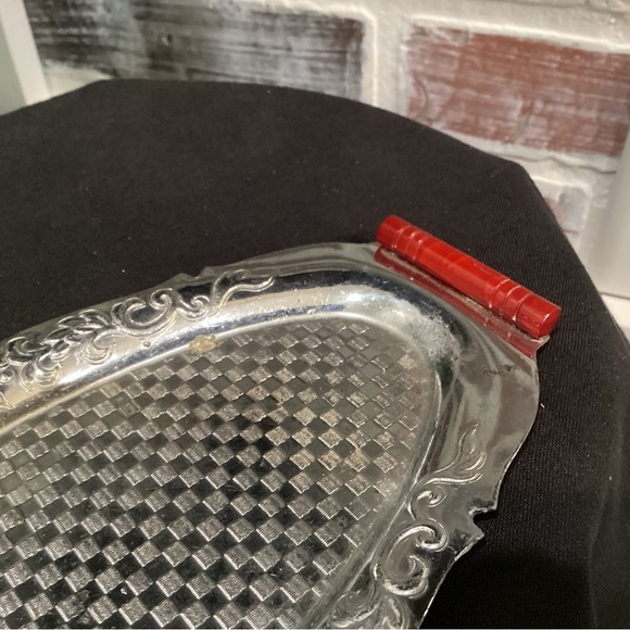 Vintage Occupied Japan Historic Piece - Metal Crafted Tray - 1945 to 1952 - Picture 10 of 13